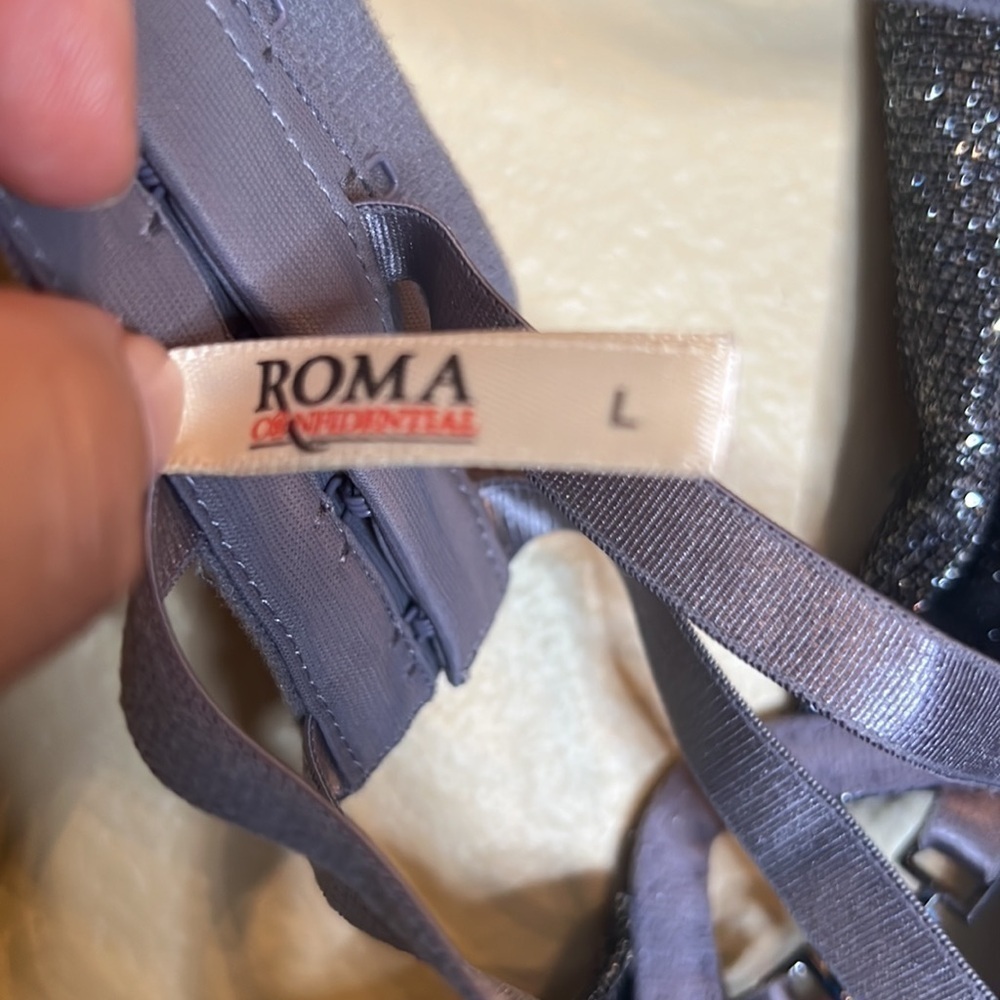 New ▶️ Roma ◀️ Glam Teddy Lingerie. Size Large - Picture 10 of 12